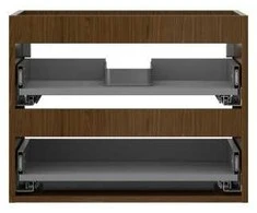 Praustuvo spintelės korpusas Mexen Box-A, 60 cm, 2 stalčiai, Nut