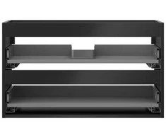 Praustuvo spintelės korpusas Mexen Box-A, 80 cm, 2 stalčiai, Juodas matt