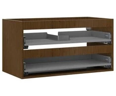 Praustuvo spintelės korpusas Mexen Box-A, 90 cm, 2 stalčiai, Nut