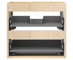Praustuvo spintelės korpusas Mexen Box-A, 50 cm, 2 stalčiai, Oak