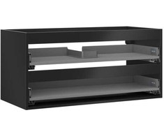 Praustuvo spintelės korpusas Mexen Box-A, 100 cm, 2 stalčiai, Juodas matt