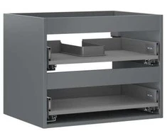 Praustuvo spintelės korpusas Mexen Box-A, 60 cm, 2 stalčiai, Graphite matt