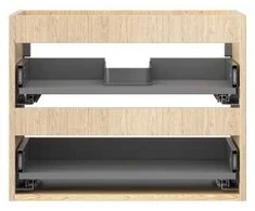 Praustuvo spintelės korpusas Mexen Box-A, 60 cm, 2 stalčiai, Oak