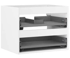 Praustuvo spintelės korpusas Mexen Box-A, 60 cm, 2 stalčiai, Baltas matt