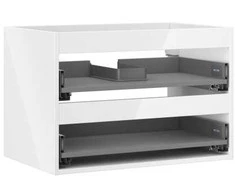 Praustuvo spintelės korpusas Mexen Box-A, 70 cm, 2 stalčiai, Baltas glossy