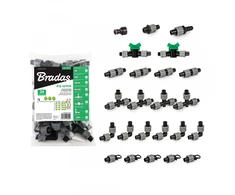 Priedų rinkinys Bradas lašelinio laistymo juostai 16 mm (24 vnt.)