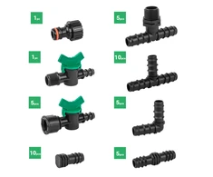Priedų rinkinys Bradas lašelinio laistymo juostai 16 mm (42 vnt.)