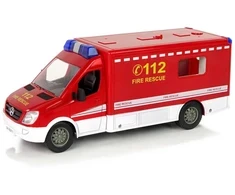 Priešgaisrinės tarnybos „Mercedes Sprinter“ automobilis su nuotolinio valdymo pultu