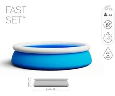 Pripučiamas baseinas Bestway Fast Set, 366 x 76 cm