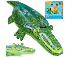 Pripučiamas gultas Bestway Krokodilas, 152 x 71 cm, žalias