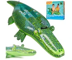 Pripučiamas gultas Bestway Krokodilas, 152 x 71 cm, žalias