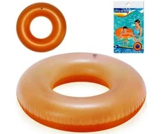 Pripučiamas plaukimo ratas Bestway Frosted Neon, 76 cm, oranžinis