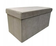 Pufas-daiktadėžė Perfecto Duo, 60x30x30 cm, taupe