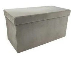 Pufas-daiktadėžė Perfecto Duo, 60x30x30 cm, taupe