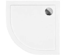Pusapvalis dušo padėklas Besco Aron SlimLine, 90 x 90 x 5,5 cm