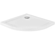 Pusapvalis dušo padėklas Besco Aron SlimLine, 80 x 80 x 5,5 cm