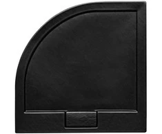 Pusapvalis dušo padėklas Besco Axim UltraSlim Stone Effect New, 80 x 80 x 4,5 cm