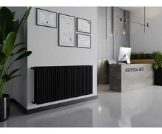 Radiatorius Mexen CH20 Hygiene 500 x 2800 mm, šoninio pajungimo, 2652 W, juodas