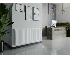 Radiatorius Mexen CH20 Hygiene, 600 x 2600 mm, 2858 W, pajungimas iš šono, baltas