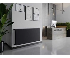 Radiatorius Mexen CHF20 Hygiene Flat 500 x 1600 mm, šoninio pajungimo, 1380 W, antracito