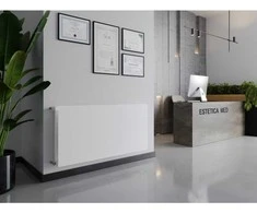 Radiatorius Mexen CHF20 Hygiene Flat 600 x 1600 mm, šoninio pajungimo, 1606 W, baltas