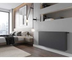 Radiatorius Mexen Flat CCF33, 400 x 500 mm, pajungimas iš apačios per vidurį, 791 W, antracito