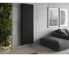 Radiatorius Mexen Flat VR20S, 1400 x 300 mm, pajungimas iš apačios per vidurį, 534 W, juodas