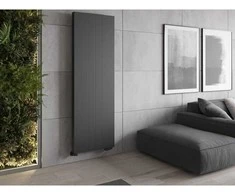 Radiatorius Mexen Line VS20SL, 2000 x 400 mm, pajungimas iš apačios per vidurį, 945 W, antracito