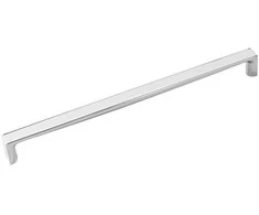 Rankenėlė voniai Besco Oxa Long, Baltas/Chrome (1 vnt.)