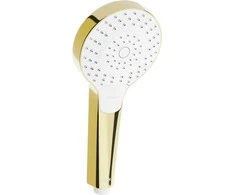 Rankinė dušo galvutė Mexen R-05, 3 funkcijos, Gold/Baltas