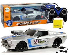 RC sportinis automobilis su pultu, 1:16, sidabrinis