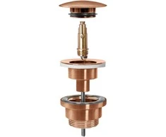 REA "Klik-klak" dangtelis praustuvui universalus, Brushed Copper