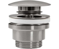 REA "Klik-klak" dangtelis praustuvui universalus, Brushed Nickel Inox