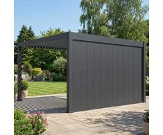 Reguliuojama panelinė siena pavėsinėms Pergola ELEGANCE/DELUXE/FUSION 4 m, Anthracite