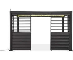 Reguliuojama žaliuzių panelė pavėsinei Pergola PREMIUM 4m, Anthracite (123,5 cm)