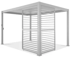 Reguliuojama žaliuzių panelė pavėsinei Pergola PREMIUM 4m, Baltas (123,5 cm)