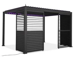 Reguliuojama žaliuzių panelė pavėsinei Pergola PREMIUM 4m, Anthracite (123,5 cm)