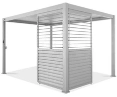 Reguliuojama žaliuzių panelė pavėsinei Pergola PREMIUM 4m, Baltas (123,5 cm)