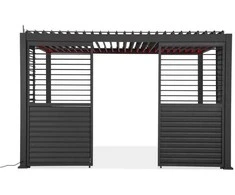 Reguliuojama žaliuzių panelė pavėsinei Pergola PREMIUM 4m, Anthracite (123,5 cm)