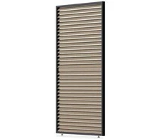 Reguliuojamų horizontalių žaliuzių panelė pavėsinėms Pergola ELEGANCE/DELUXE/FUSION 1.3 m, Woodgrain (123.5 cm)