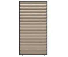 Reguliuojamų horizontalių žaliuzių panelė pavėsinėms Pergola ELEGANCE/DELUXE/FUSION 1.3 m, Woodgrain (123.5 cm)