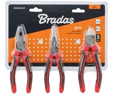 Replių rinkinys Bradas Baltas LINE PRO, nikeliuotos CRV, 3 vnt.