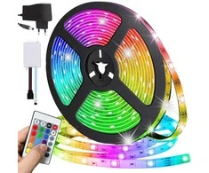 RGB LED juosta su pultu, 5 m