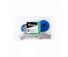 Rinkinys: čiaupas PP 45° su IBCS60x6 adapteriu 25-32mm žarnai Bradas