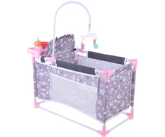Rinkinys lėlėms 2in1 – lovytė ir maitinimo kėdutė