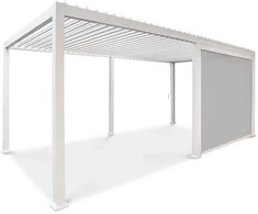 Roletas pavėsinei Pergola Premium Baltas, 3m