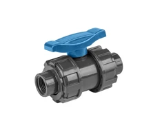 Rutulinis vožtuvas PVC Bradas 1/2" vid.sr. / 1/2" vid.sr., PN16