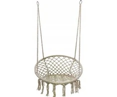 Sėdimas hamakas-sūpynės Boho, 82 cm, ecru