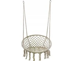 Sėdimas hamakas-sūpynės Boho, 82 cm, ecru