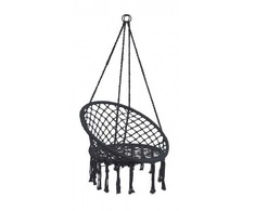 Sėdimas hamakas-sūpynės Boho, 82 cm, juodas